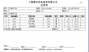 提供2个精美的销售开单的打印模版